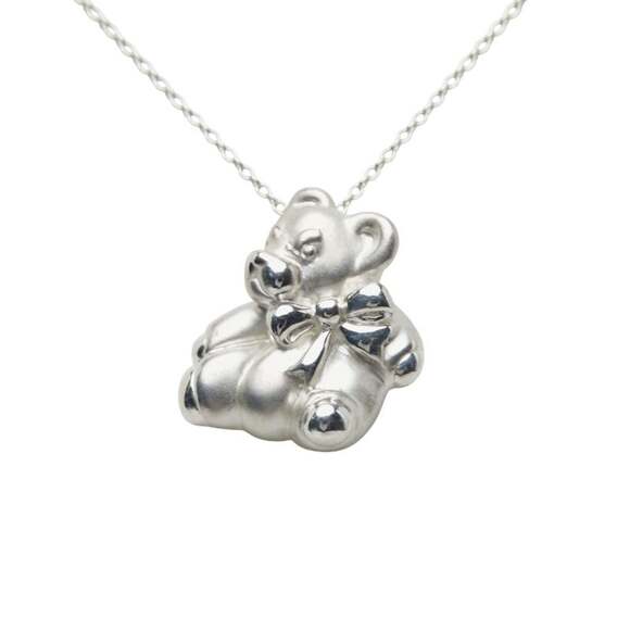 Tiffany & Co. Teddy Bear Necklace in 925 Sterling Silver for Women.